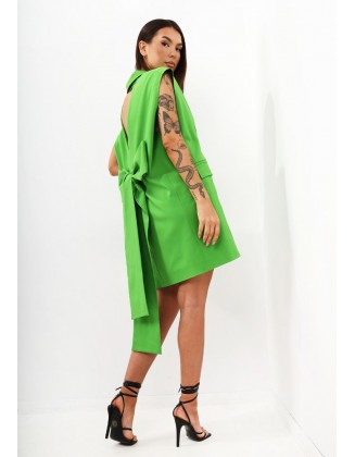 Žalia švarko tipo kokteilinė suknelė "Fergie"