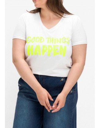 Balti Miss Goodlife marškinėliai "Things"