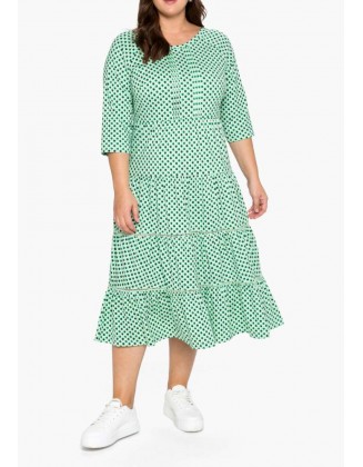 Žalia midi suknelė "Mint"
