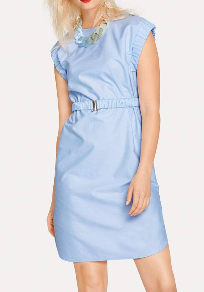 light blue designer dress