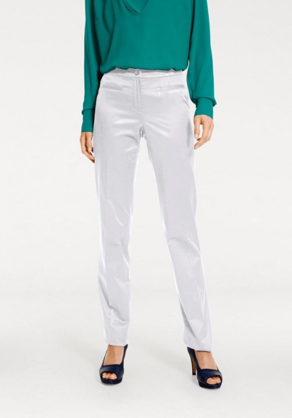 white pencil trousers