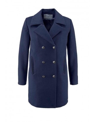 Trumpas mėlynas Tom Tailor paltas
