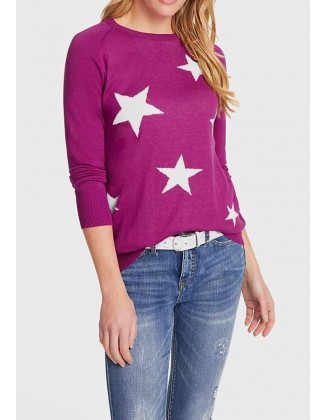Alyvinės spalvos megztinis
