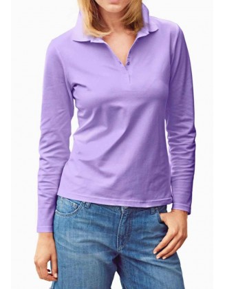 Violetiniai polo marškinėliai