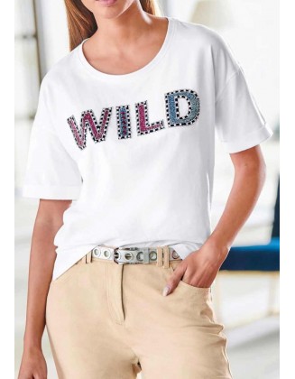 Balti marškinėliai "Wild"