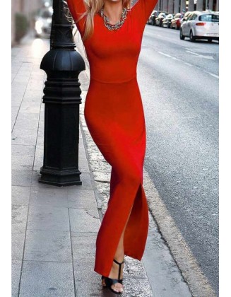 Ilga raudona suknelė "Drama"