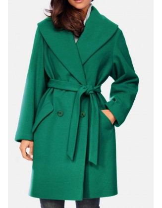 Žalias vilnonis paltukas