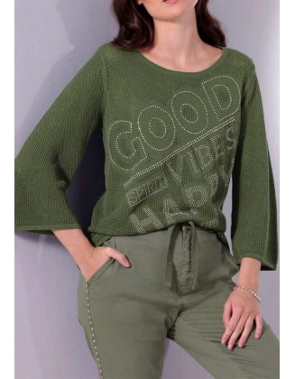 Žalias megztinis "Good"